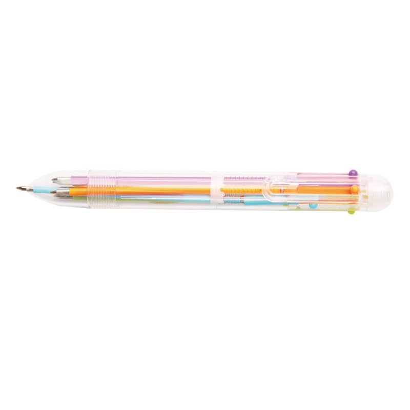 Bolígrafo bonito de 1,0 mm/0,7 mm con 5 bolígrafos y 1 portaminas en un bolígrafo