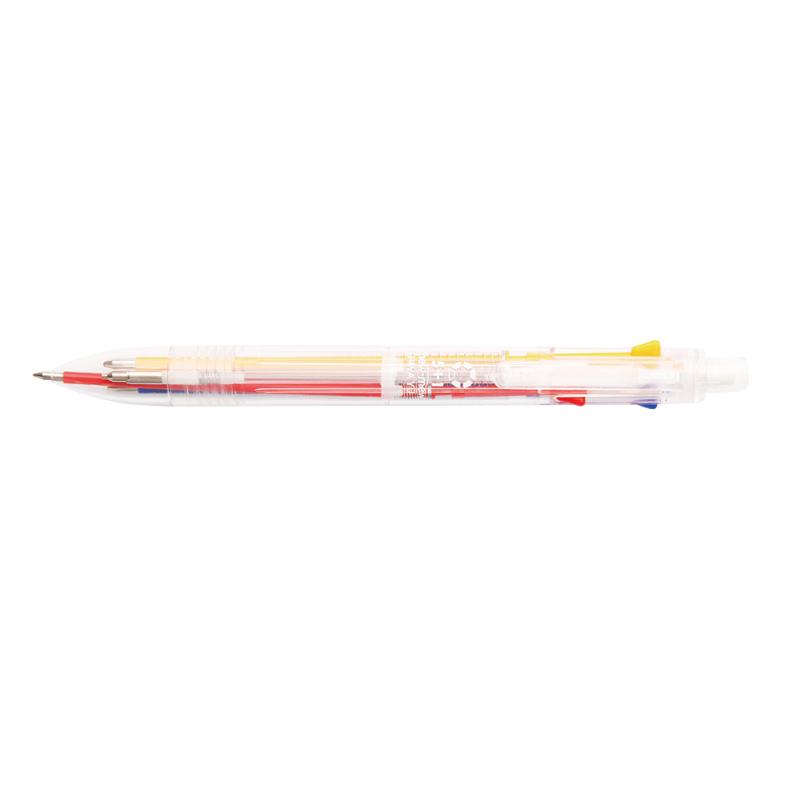 Bolígrafo multifunción de 0,7 mm con 5 bolígrafos y 1 portaminas en un bolígrafo