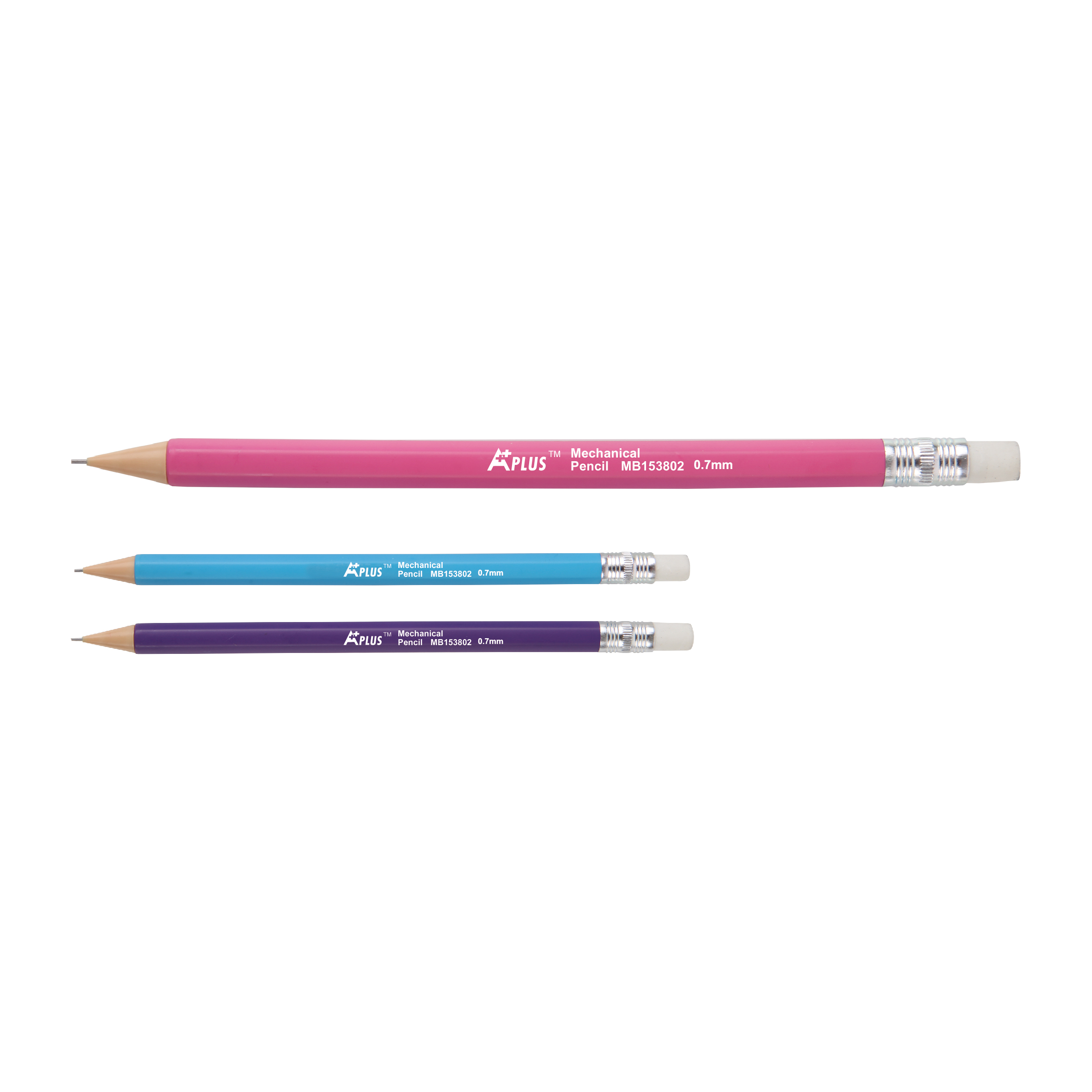 HB/2B Lead Pencil-shaped Automatic Pencil with Eraser End