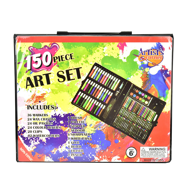 Bộ dụng cụ nghệ thuật vẽ 150 miếng cho thanh thiếu niên Trẻ em bán buôn