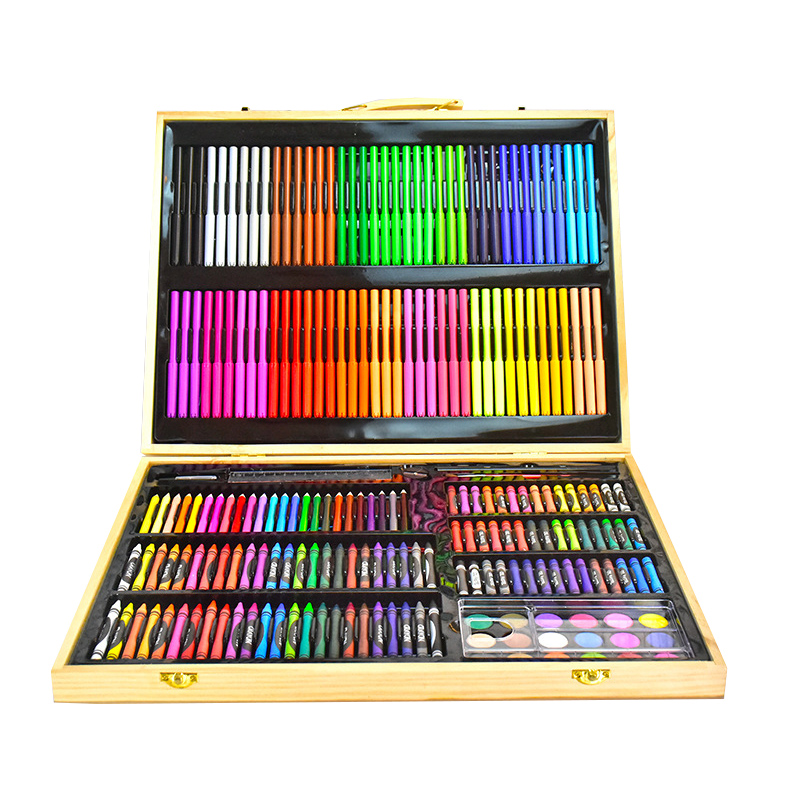 251 Pieces Drawing Set with 78 Fine Water Color Pens&45 Oil Sticks