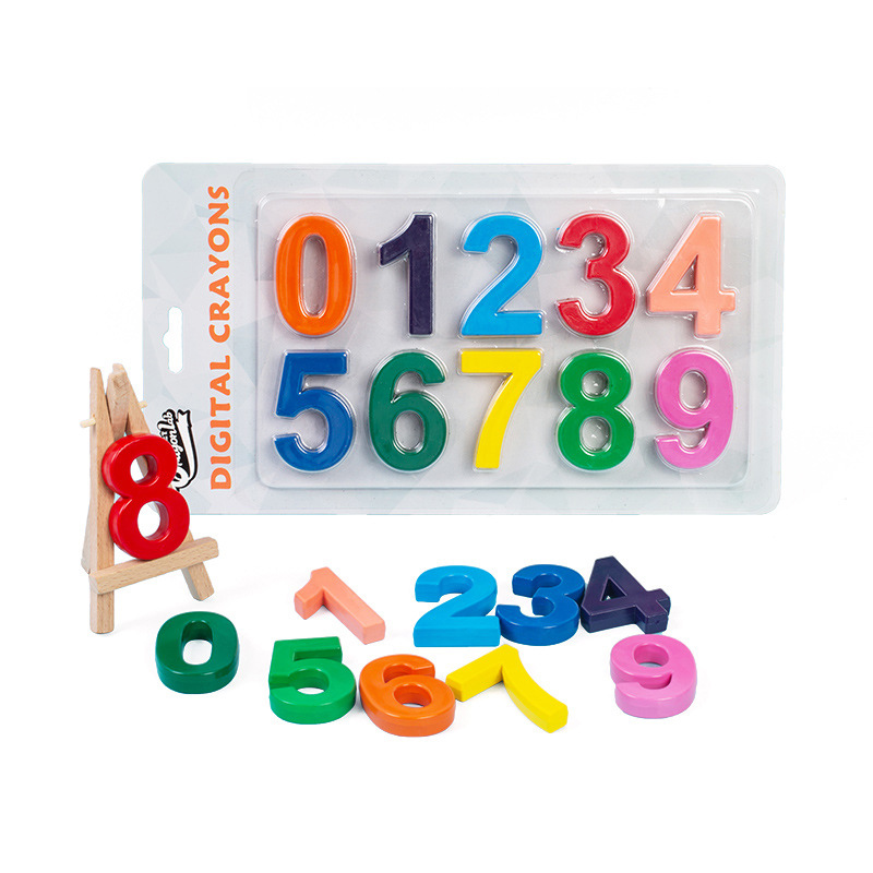 Unique Digital Painting Crayons Set Funny Number-Shape