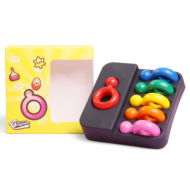 Mini Ring Painting Crayons Set Birthday Festival Gift for Kids