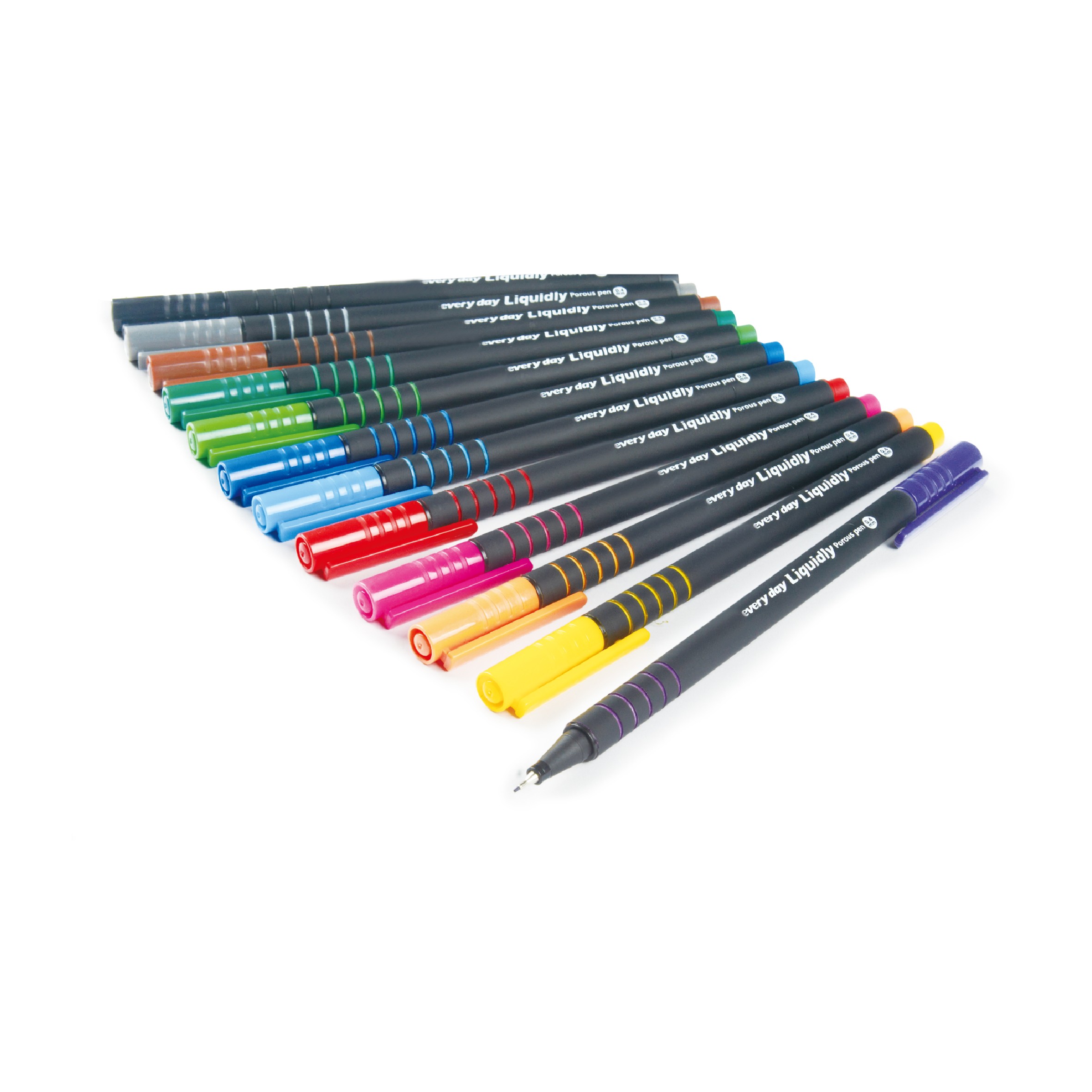 0.4 mm Extra Fine liner Round Barrel Free Ink Pens Multi Color