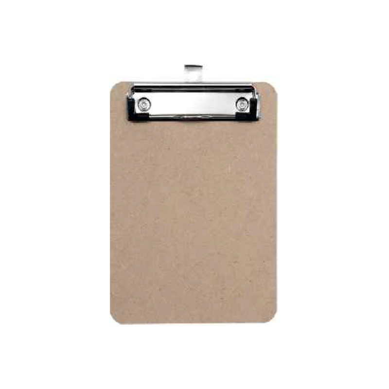 B6 Clipboard Mini Size Metal Low Profile Clip Soft MDF Hardboard Clipboard for School and Office Use