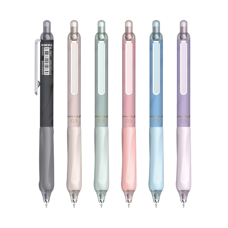 No-Noise Quiet Clicky 0.5mm ST Tip Retractable Gel Ink Pen