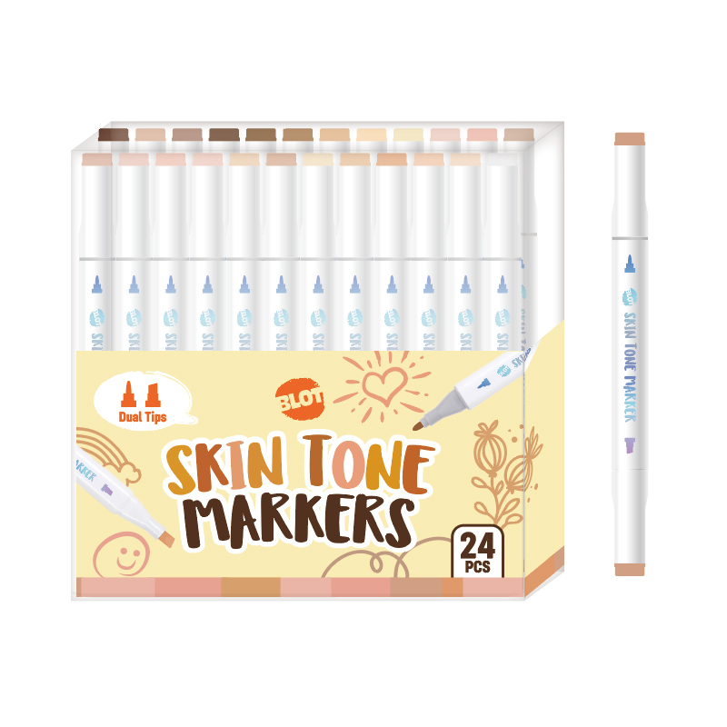 24PCS Skin Tone Markers