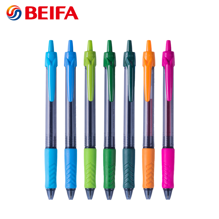 0.7mm&0.5mm Comfortable Grip Retractable Gel Ink Pen Wholesale