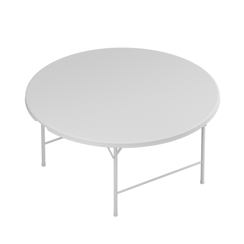 135cm Outdoor 53Inch diameter HDPE Plastic Round Folding Tables For Restaurant (4)