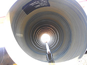 Why are large-diameter steel pipe mostly welded with steel