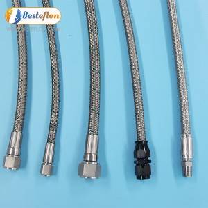 Wholesale Dealers of 6 An Ptfe Hose Assembly -
 Conductive Ptfe Hose Assembly Stainless steel braided PTFE conductive hose | BESTEFLON – Besteflon