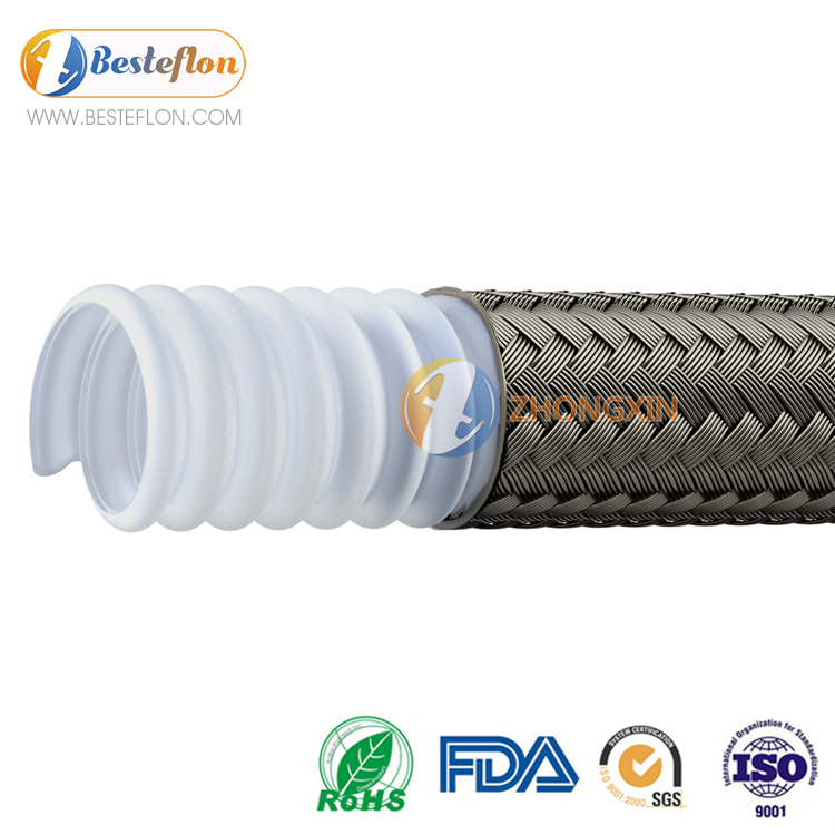 China Supplier Convoluted Ptfe Braided Hose -
 PTFE corrugated hose SAE 100R14 | BESTEFLON – Besteflon