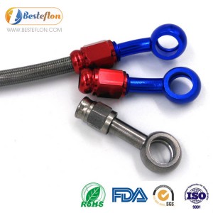 High definition China 1/4 Inch Smooth Bore Racing Brake Clutch Lined PTFE Hose