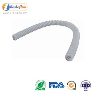 Corrugated PTFE Tube Flexible High Temperature Resistance | BESTEFLON