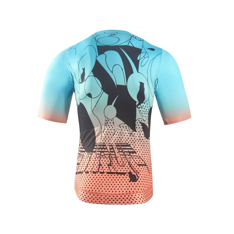 Men’s Picasso’s Cat Short Sleeve Custom Cycling Jersey