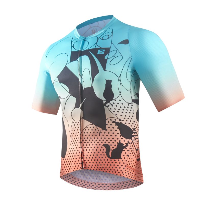 Men’s Picasso’s Cat Short Sleeve Custom Cycling Jersey