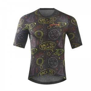 Camisa de ciclismo personalizada de manga curta masculina Scientist