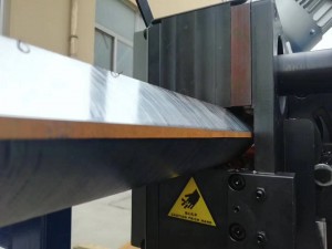 GMMA-100K Double Sided mesin beveling kanggo sheet metal