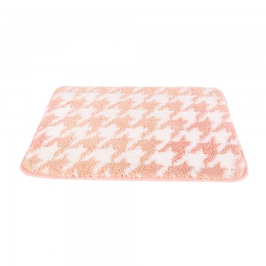 Pinki mix white absorbent microfiber door mat