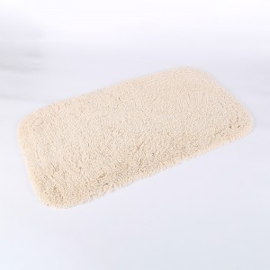 Washable comfortable anti skid microfiber bath mat