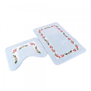 Anti-slip soft quick dry custom bathroom microfiber rug