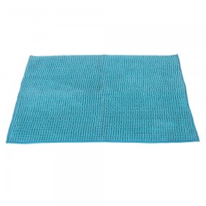 Malambot na non-slip backing water absorbent machine washable chenille bathroom rug