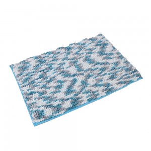 Super absorbent part dyed chenille mat