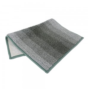 Cationic dyed polyester chenille mat