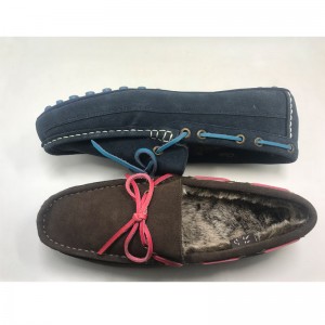 NEW MENS LEATHER MOCCASIN SLIPPER WARM DRIVE SHOES