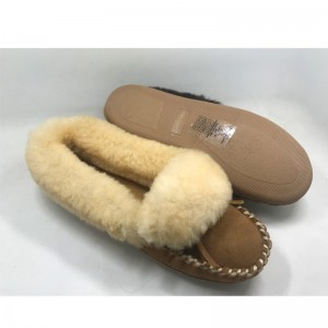 Women’s Cozy double face shearling leather Slippers