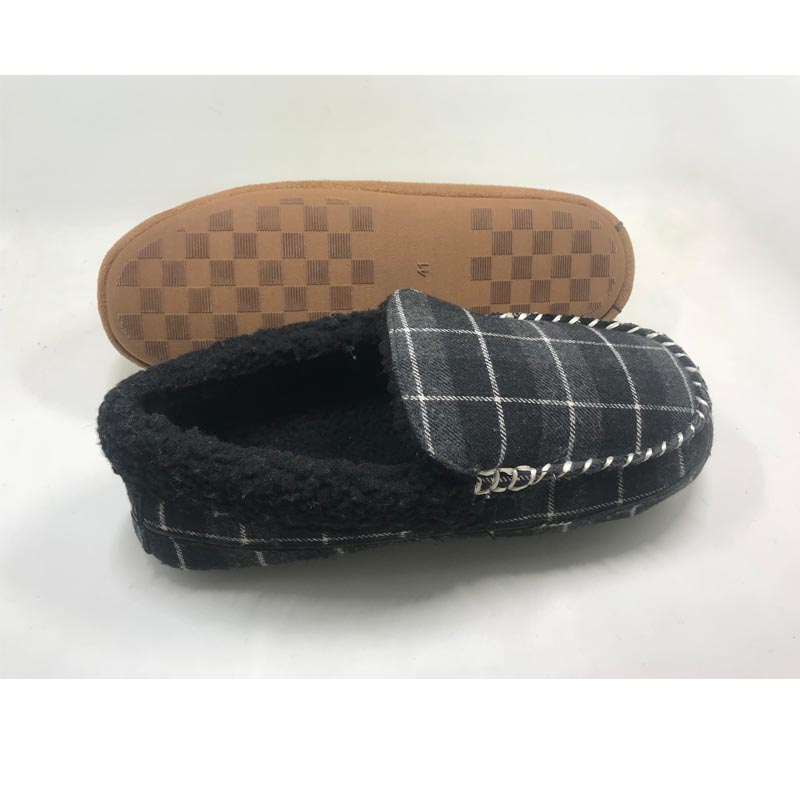 MENS MOCCASIN SLIPPER INDOOR SLIPPER WARM SLIPPER SHOES Featured Image