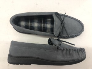Famous Mens leather moccasin slipper shoes indoor slipper