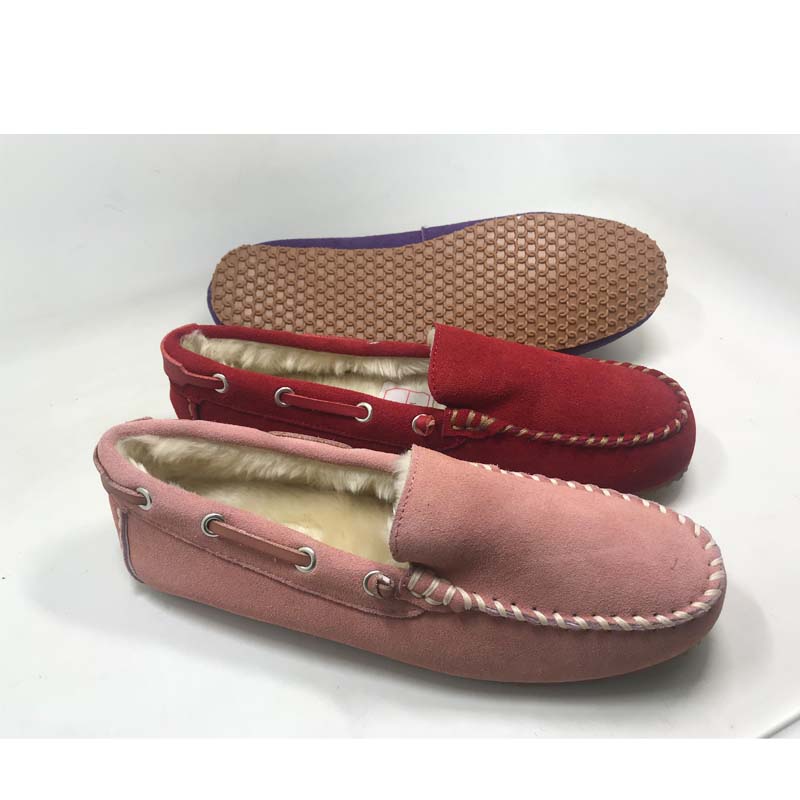 Hand Thread High Quality Cowsuede Venetian Slipper Comfort Footbed and Anti Flexible Outsole Indoor Shoes Featured Image