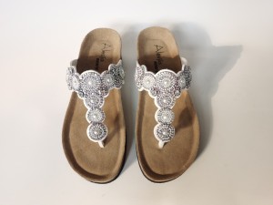 New Womens pcv high heel cork slipper summer slipper