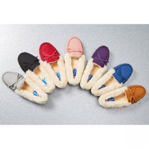 Womens Fuzzy Plush Fleece Lined House Shoes w/Indoor,outdoor slipper