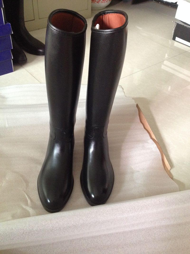 Womens PVC long boots waterproof high boots Featured Image