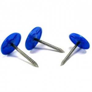hot sale 1 Inch round head big color plastic cap roofing nail