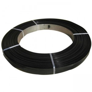 barato cinta de aceiro / cintas de aceiro banda con negro pintado