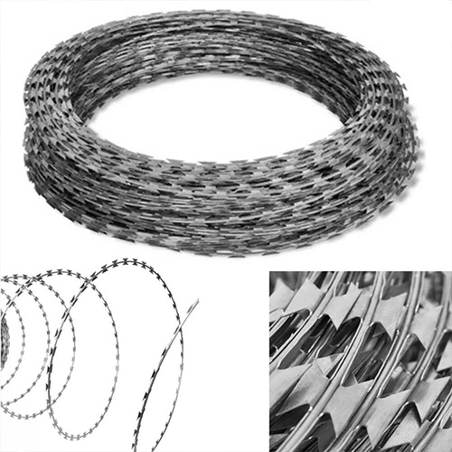 What are the choices of raw materials for razor wire manufacturing?