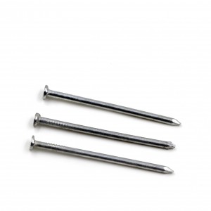 bright polished galvanized round head iron nail common wire nails