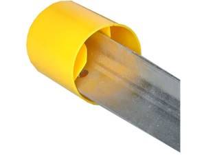 PE Yellow Star Picket Y Fence Post Safety Cap
