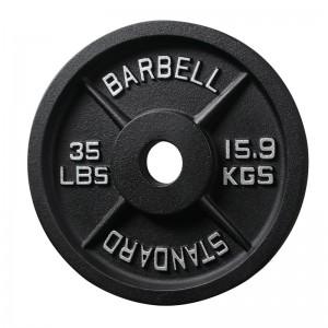 18 Years Factory Weight Plate Wholesale - Home Gym Commercial  Free Weight Black Cast Iron Barbell Weight Plates – Yunlingyu