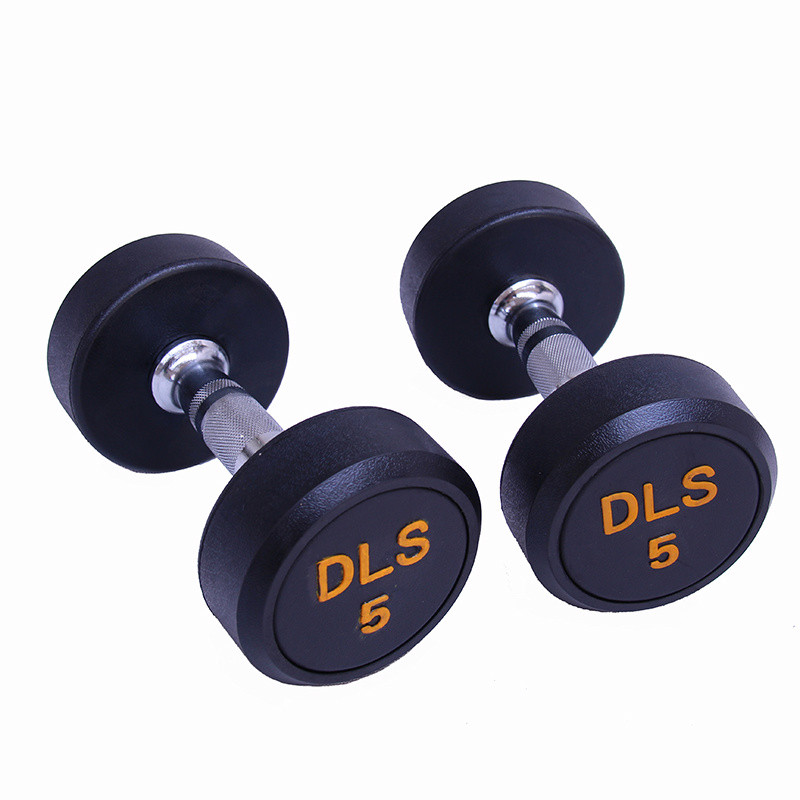 factory Outlets Gym Fitness rubber Dumbbell