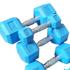 Manufacturing Companies for Sport Dumbbells - colour Rubber Coated Hex Dumbbell – Yunlingyu