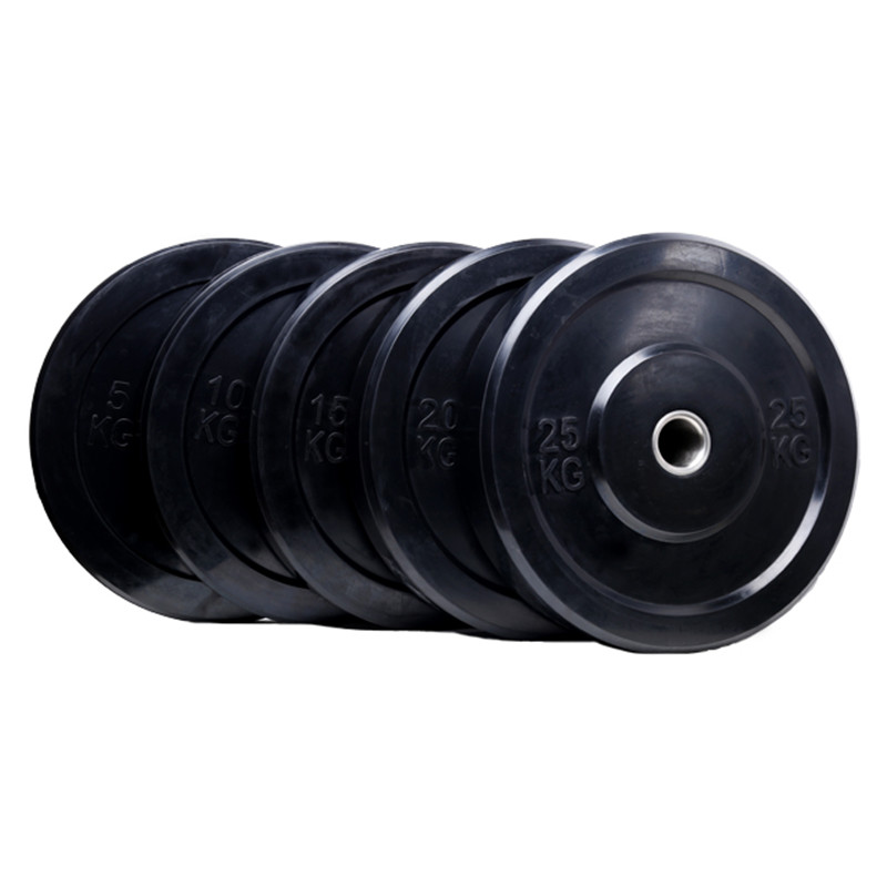 Black rubber Weight Lifting bumper  Plates
