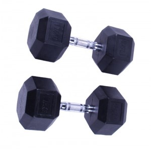 High Quality for Types Of Dumbbells - Hexagonal Rubber coating dumbbell – Yunlingyu