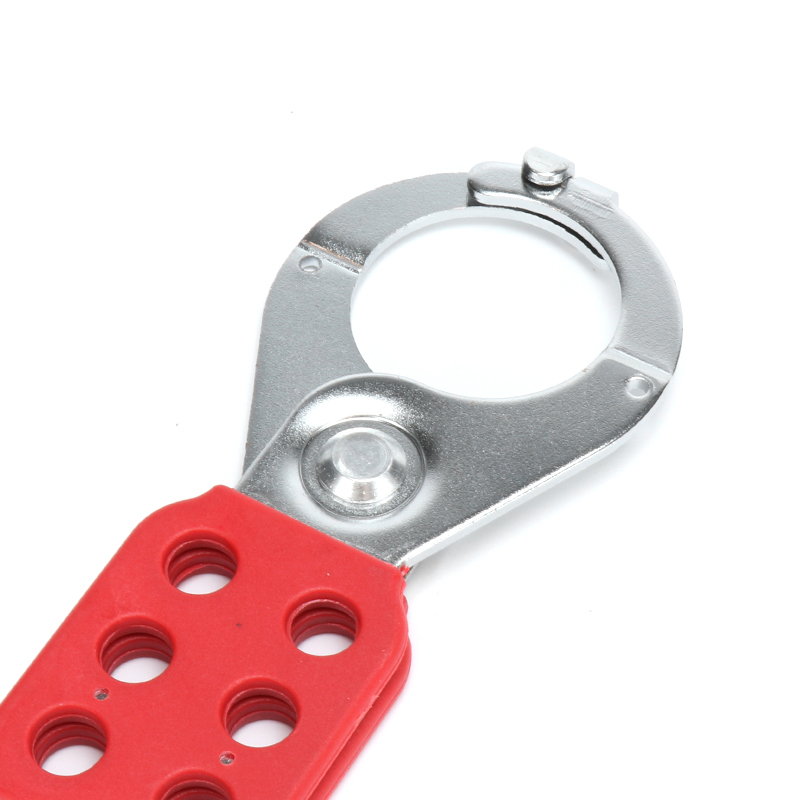 Enhanced security with anti-tamper six-hole safety hasp lock with jaw plate