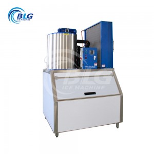 Flake ice machine for various large-scale refrigeration facilities, food quick freezing, and concrete cooling