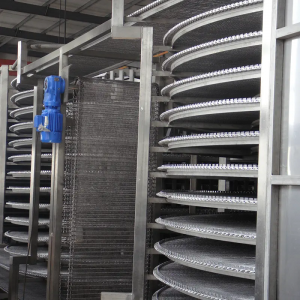 Single Spiral Freezer For Aquatic, Pastry, Poultry, Bakery, Patty, And Convenient Food