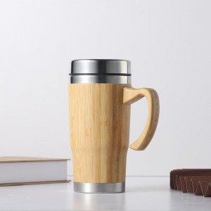 Ecofriendly China Custom Logo Printed Reusable Travel Bamboo Coffee Tea Cup